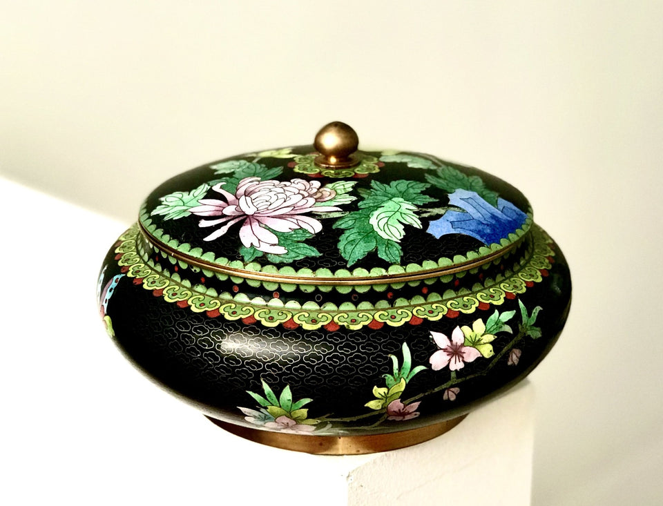 oriental cloisonne dish