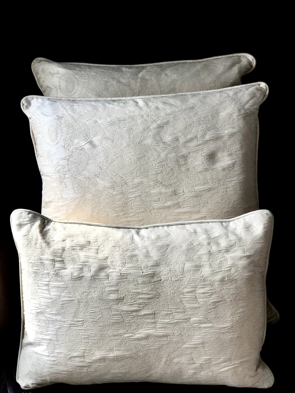 silk cushions