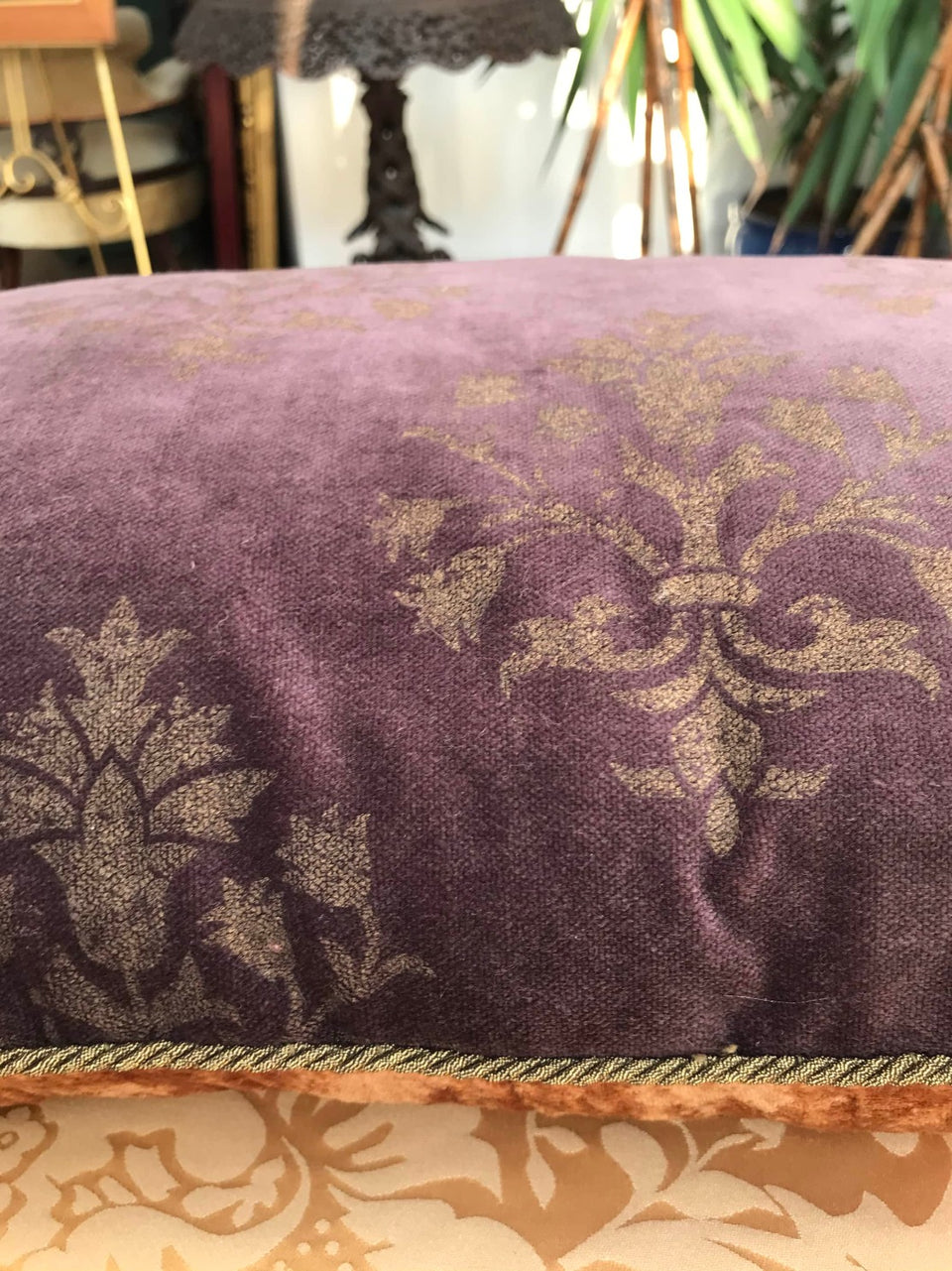 Collection of 7 Purple Cushions