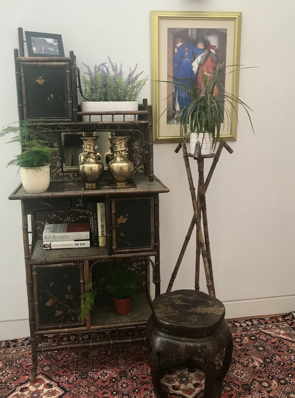Aesthetic period Victorian Bamboo Cabinet or Etagere