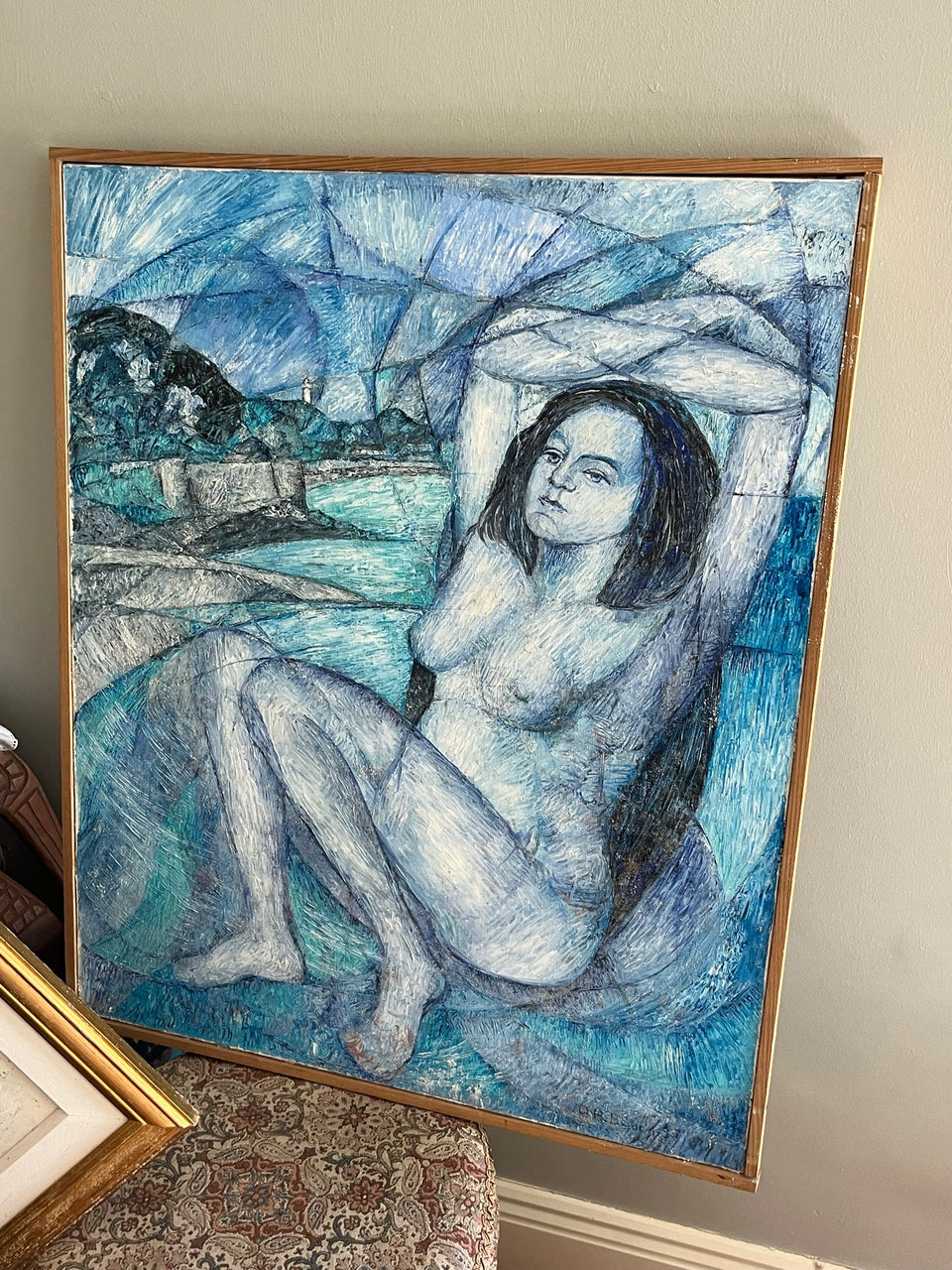 R.R. Block "Nude Repose", Oil (60cm x 76cm)