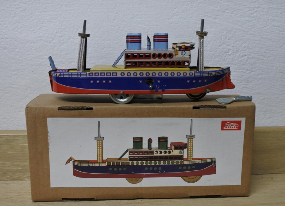 Antique Ship Clockwork Toy